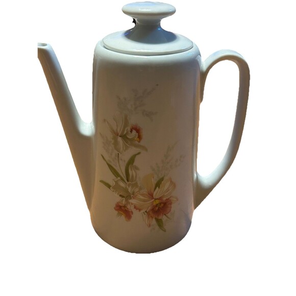 Bareuther Waldsassen Bavaria Germany Porcelain Coffee Pot Floral #142  MCM - Picture 6 of 7